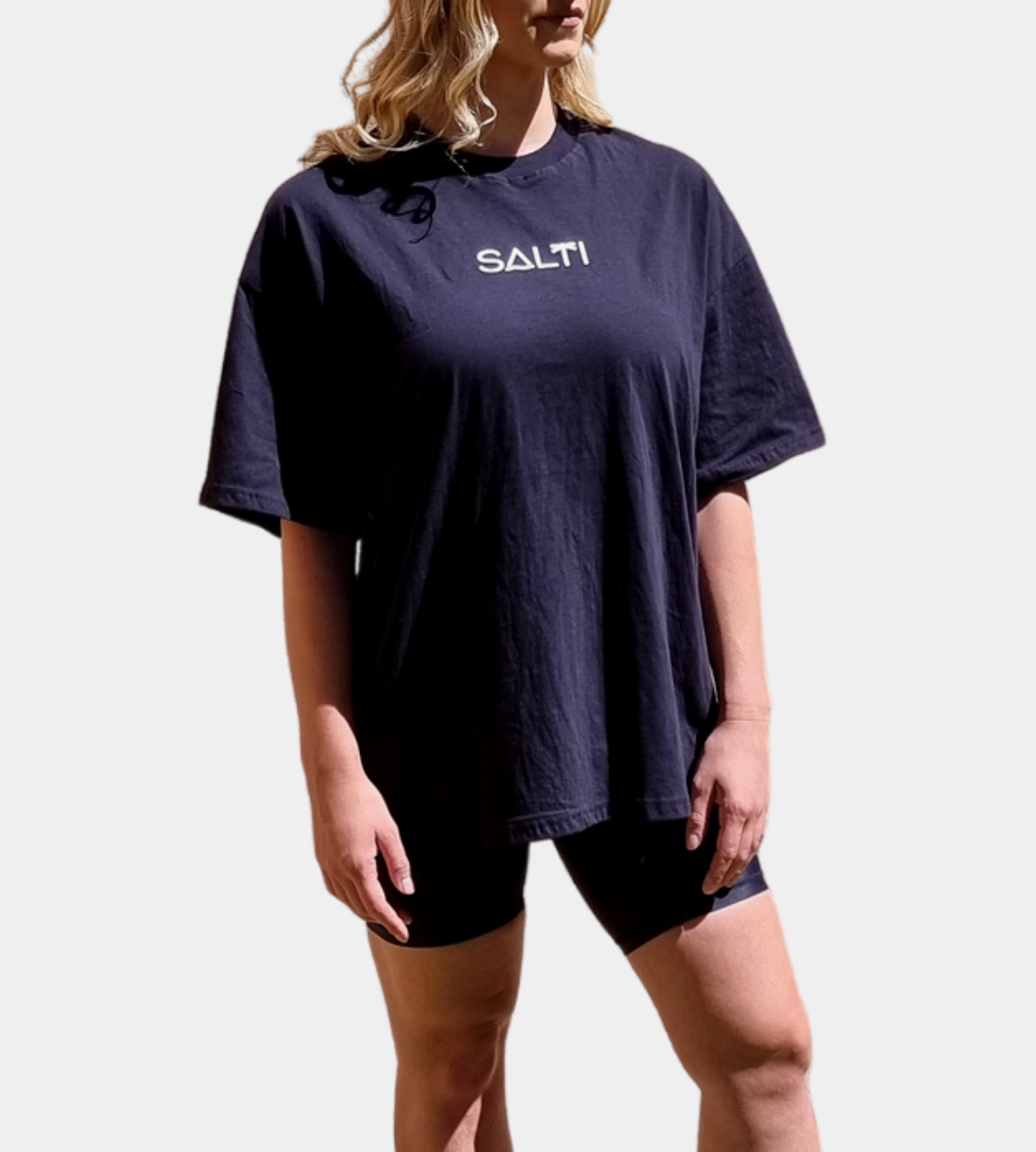 Women's basic Salti tee: black
